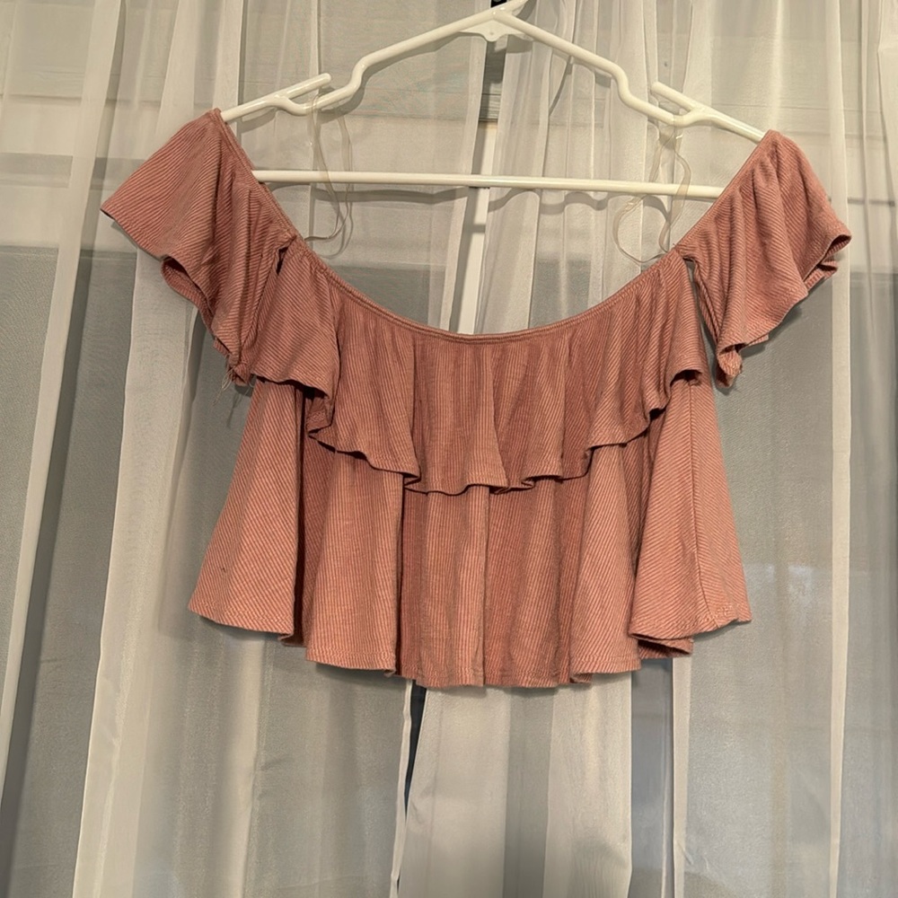Ruffle crop top